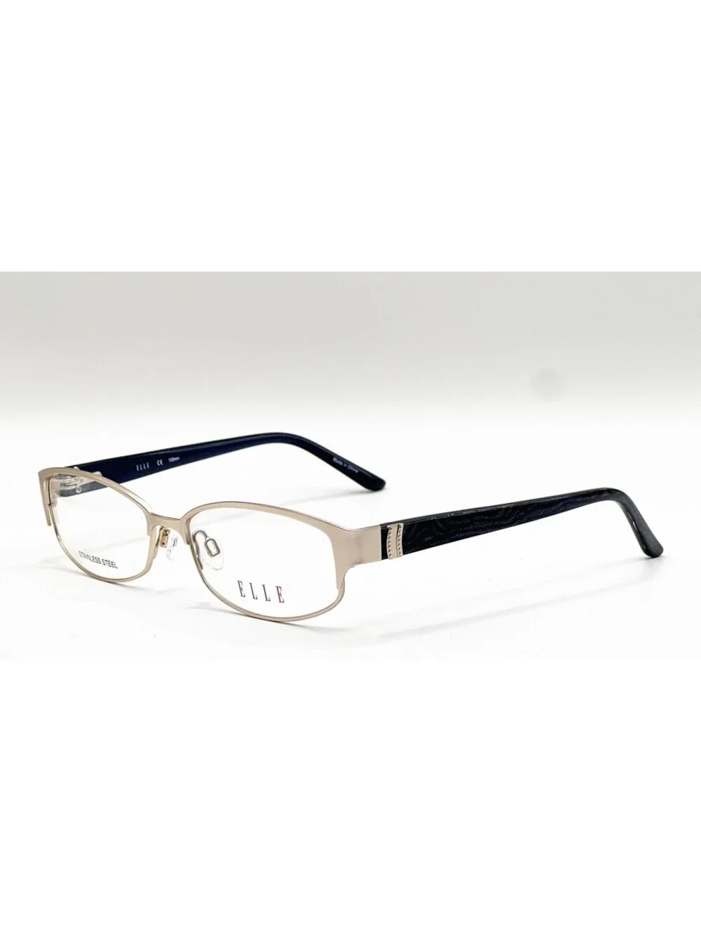 Elle EL13381 GD Gold Rectangle Authentic Eyeglass Frames 52-16-135
